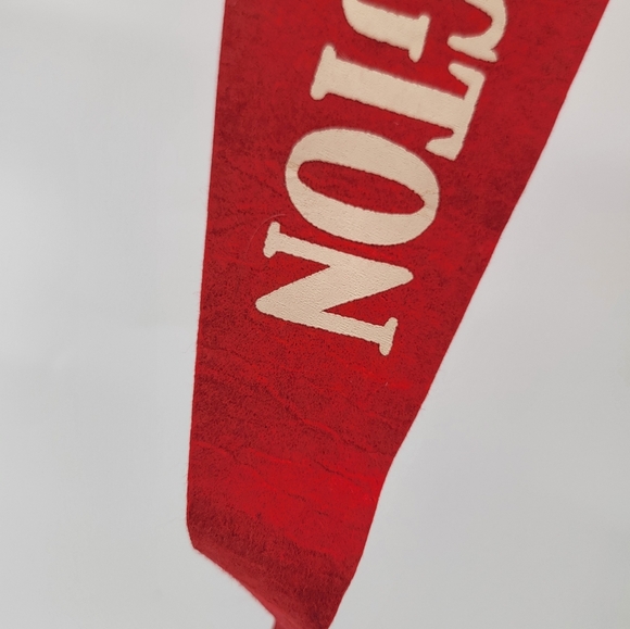 VTG 1950s WASHINGTON D.C Wool Felt Pennant 27" Washington Monument RED - Picture 4 of 9